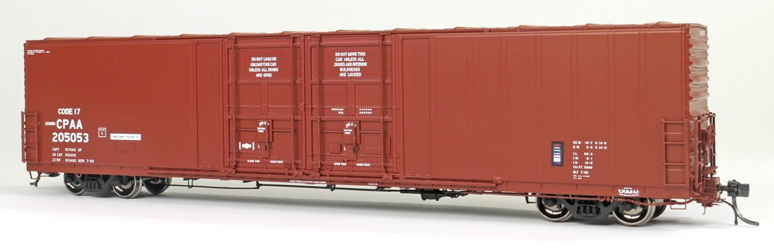 Tangent Scale Models HO 34015-01 Thrall 5,880CuFt 60′ Double Plug Door Box Car Canadian Pacific 'Original 7-1969' CPAA #205053
