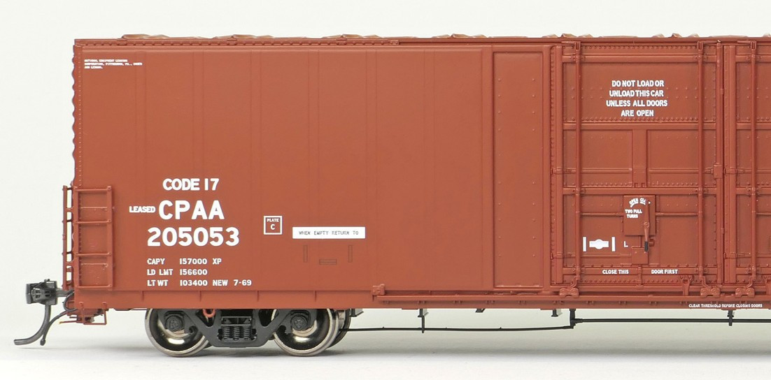 Tangent Scale Models HO 34015-04 Thrall 5,880CuFt 60′ Double Plug Door Box Car Canadian Pacific 'Original 7-1969' CPAA #205058