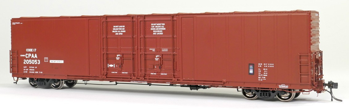 Tangent Scale Models HO 34015-04 Thrall 5,880CuFt 60′ Double Plug Door Box Car Canadian Pacific 'Original 7-1969' CPAA #205058