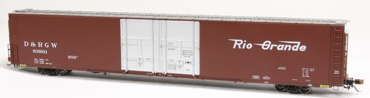 ScaleTrains Rivet Counter HO SXT39064 Thrall 86' High-Cube Double-Plug-Door Boxcar with Roofwalk Rio Grande D&RGW #63924