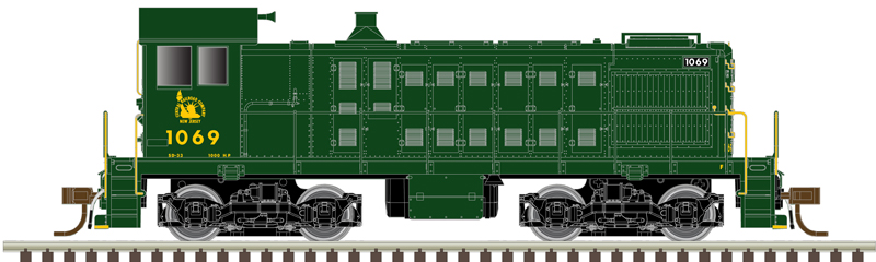 Atlas Master Silver Series N 40005694 DCC Ready Alco S-2 Locomotive Jersey Central CNJ #1069