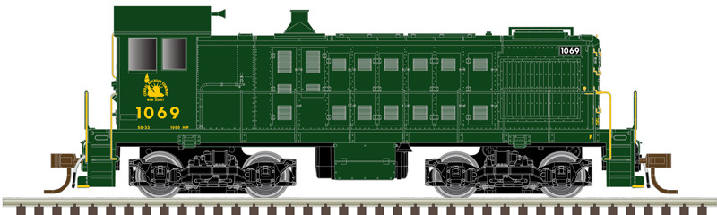 Atlas Master Silver Series N 40005695 DCC Ready Alco S-2 Locomotive Jersey Central CNJ #1070
