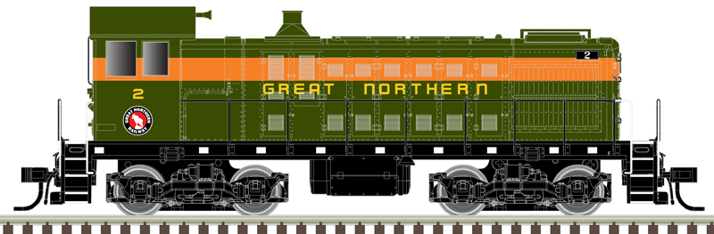 Atlas Master Silver Series N 40005699 DCC Ready Alco S-2 Locomotive Great Northern 'simplified' GN #2