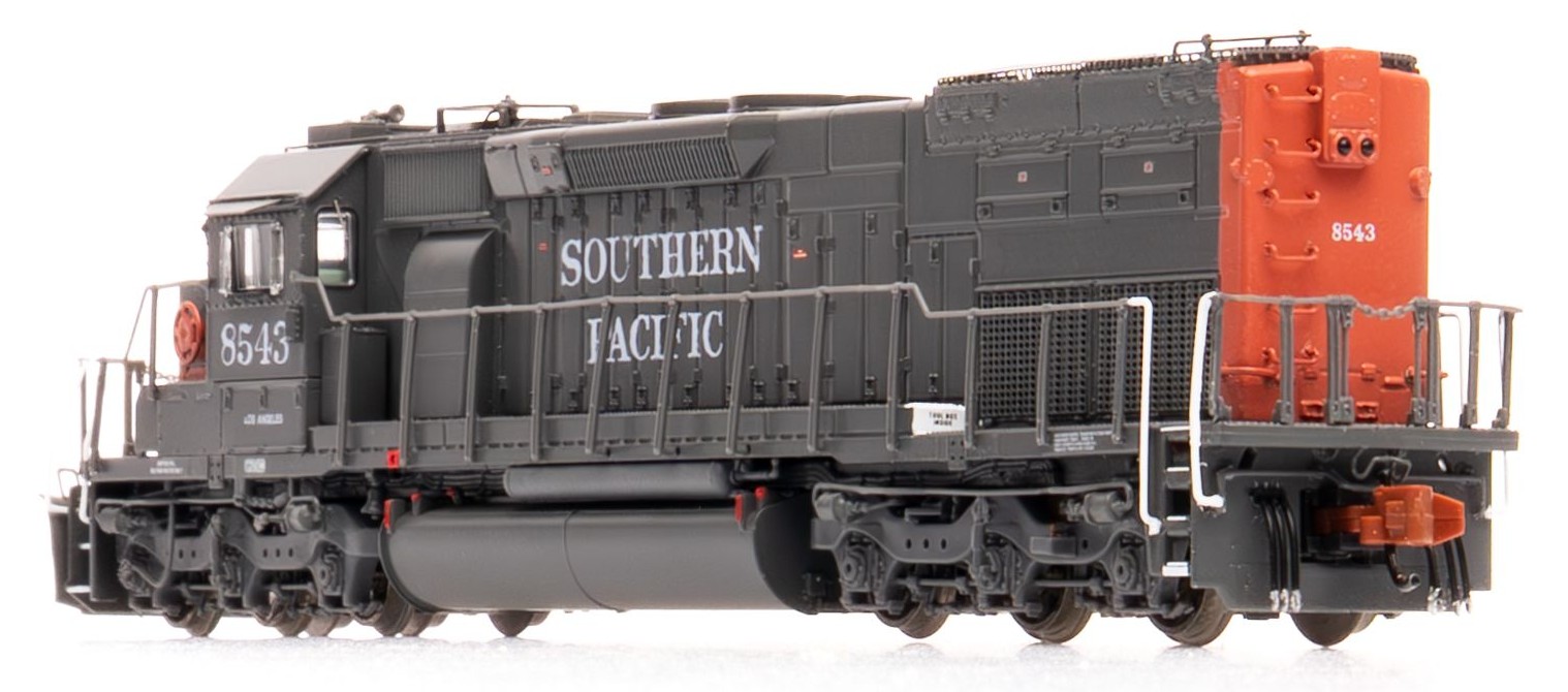 ScaleTrains Rivet Counter N SXT41028 DCC/ESU LokSound V5 EMD SD40T-2 Southern Pacific 'Distressed Roman Lettering Lobotomized' SP #8543