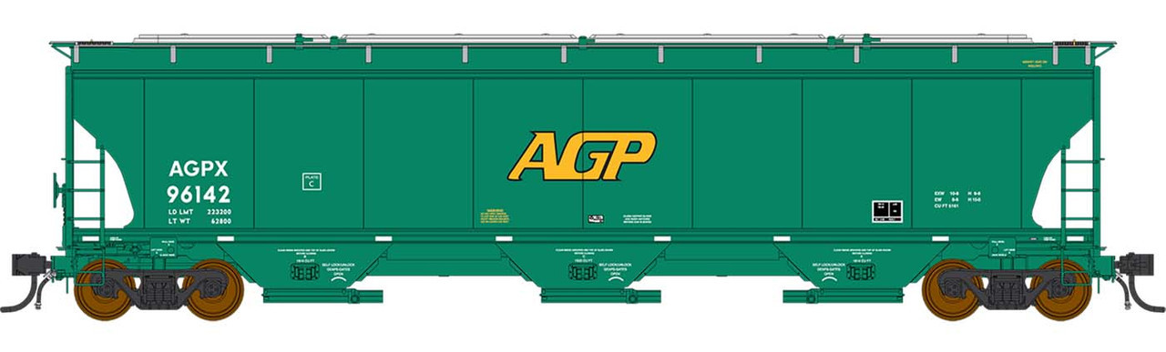Intermountain HO 472110-03 Trinity 5161 Cubic Foot Covered Hopper AGP AGPX #96183