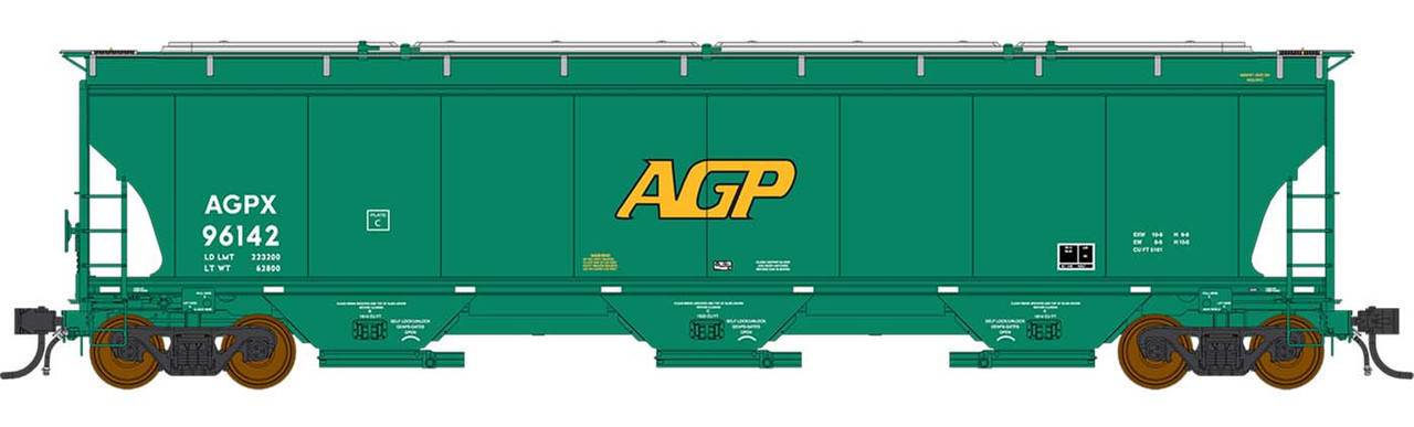 Intermountain HO 472110-06 Trinity 5161 Cubic Foot Covered Hopper AGP AGPX #96239
