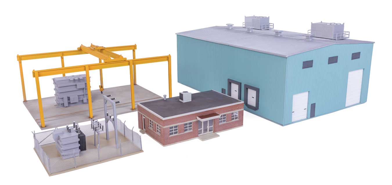 Walthers Cornerstone HO 933-4107 Transformer Factory - Kit