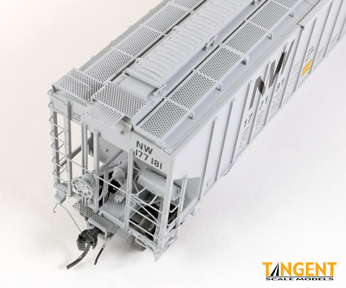 Tangent Scale Models HO 36220-06 NW Roanoke Shops 4750CuFt Covered Hopper Norfolk Western 'Delivery HC-71 1973' NW #177138