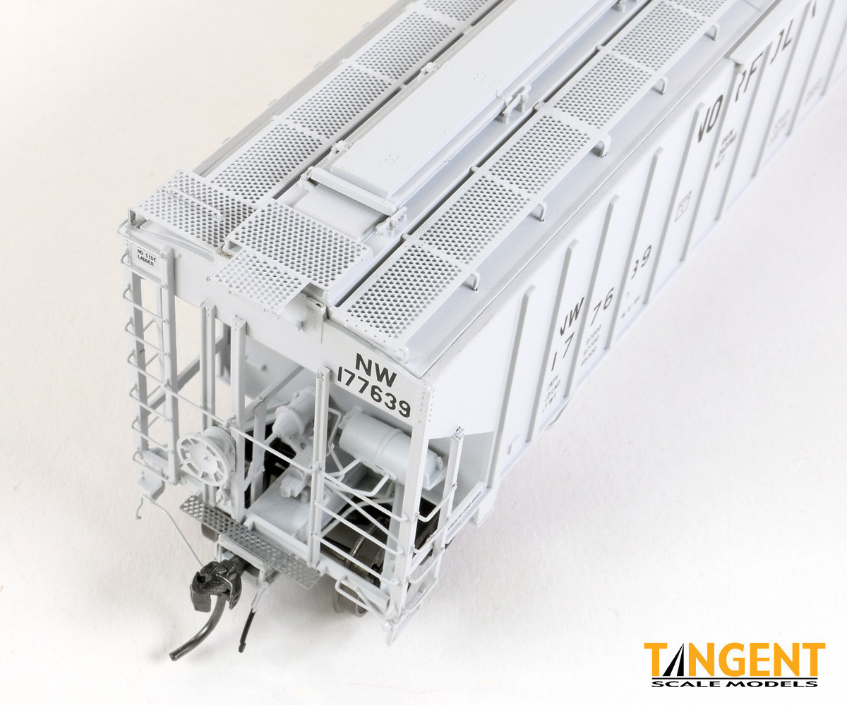 Tangent Scale Models HO 36222-06 NW Roanoke Shops 4750CuFt Covered Hopper Norfolk Western 'Claytor Repaint HC-71 1986+' NW #177363