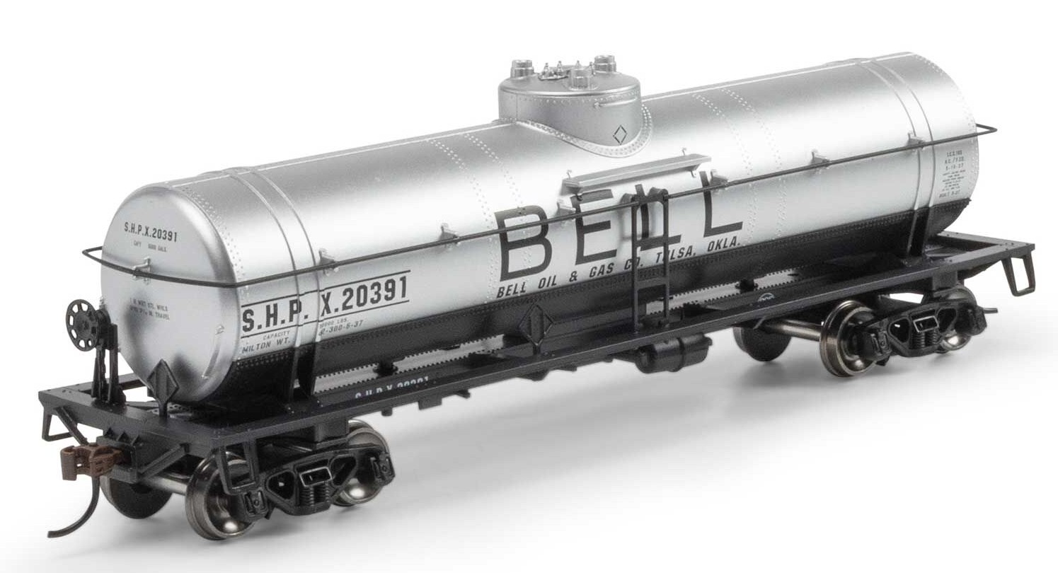 Athearn HO ATH3383 Single Dome Tank Car Bell Oil SHPX #20391