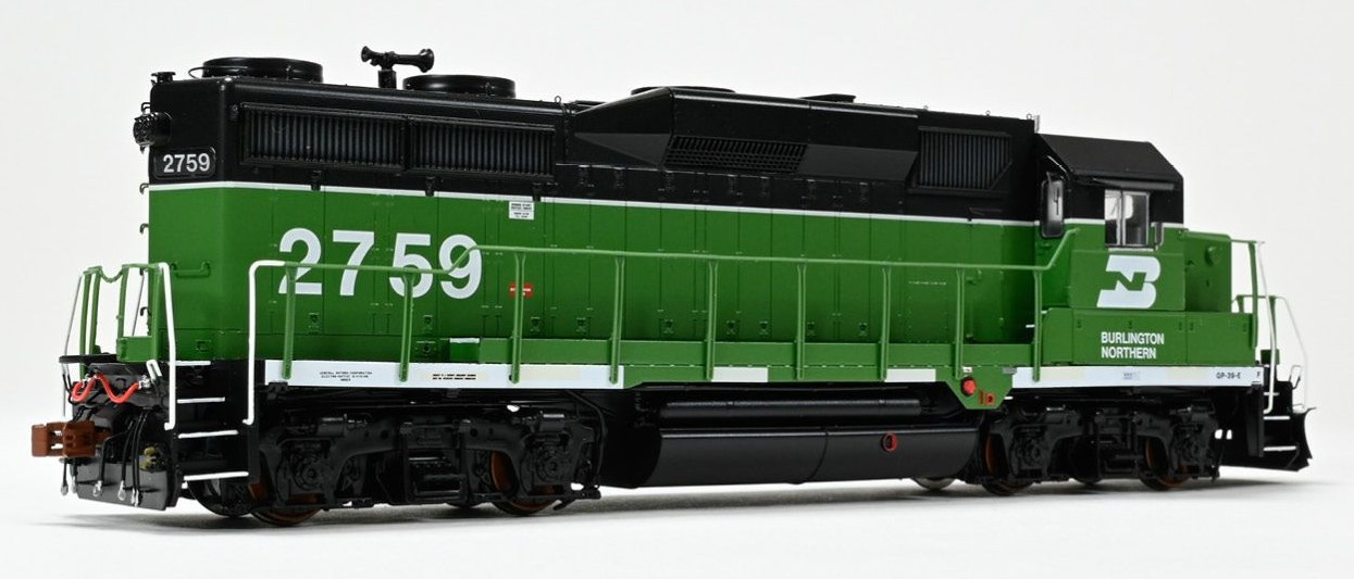 ScaleTrains Rivet Counter HO SXT40940 DCC Ready EMD GP39E Burlington Northern/White Face/Strobe Lights BN #2774