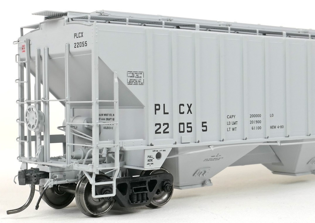 Tangent Scale Models HO 36365-03 PS4750 Covered Hopper Pullman Leasing Co Gray Lease 4-1980 PLCX #22032
