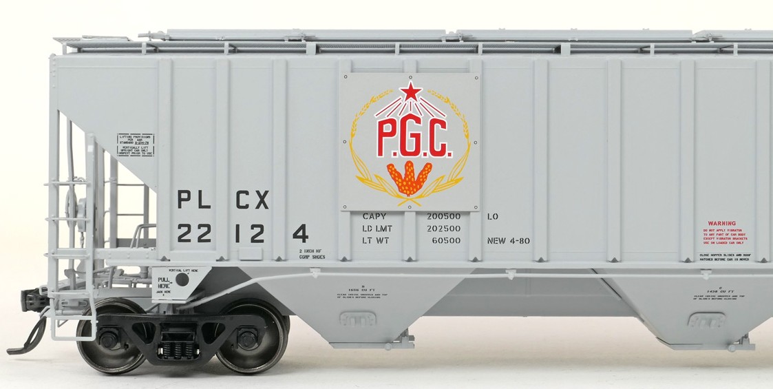 Tangent Scale Models HO 36366-01 PS4750 Covered Hopper Pullman Leasing Co Producer’s Grain 1980 PLCX #22078