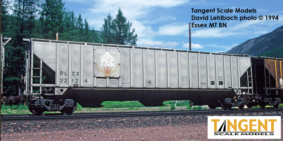 Tangent Scale Models HO 36366-01 PS4750 Covered Hopper Pullman Leasing Co Producer’s Grain 1980 PLCX #22078