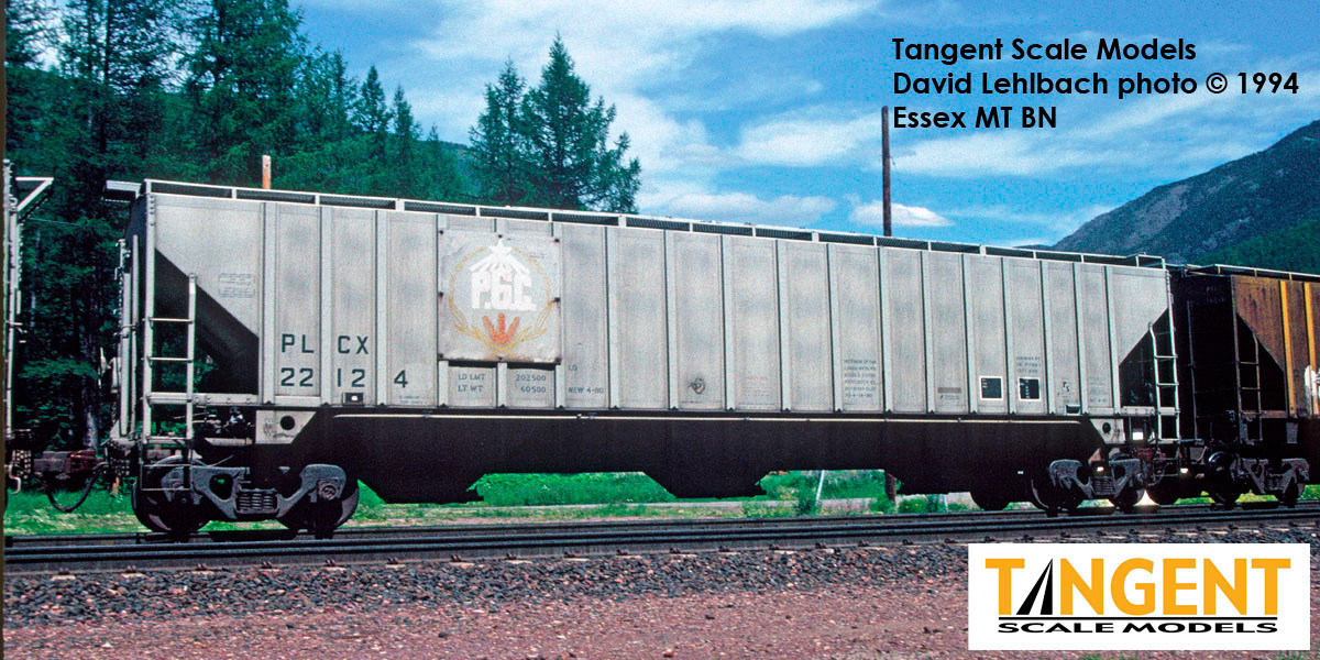 Tangent Scale Models HO 36366-06 PS4750 Covered Hopper Pullman Leasing Co Producer’s Grain 1980 PLCX #22308