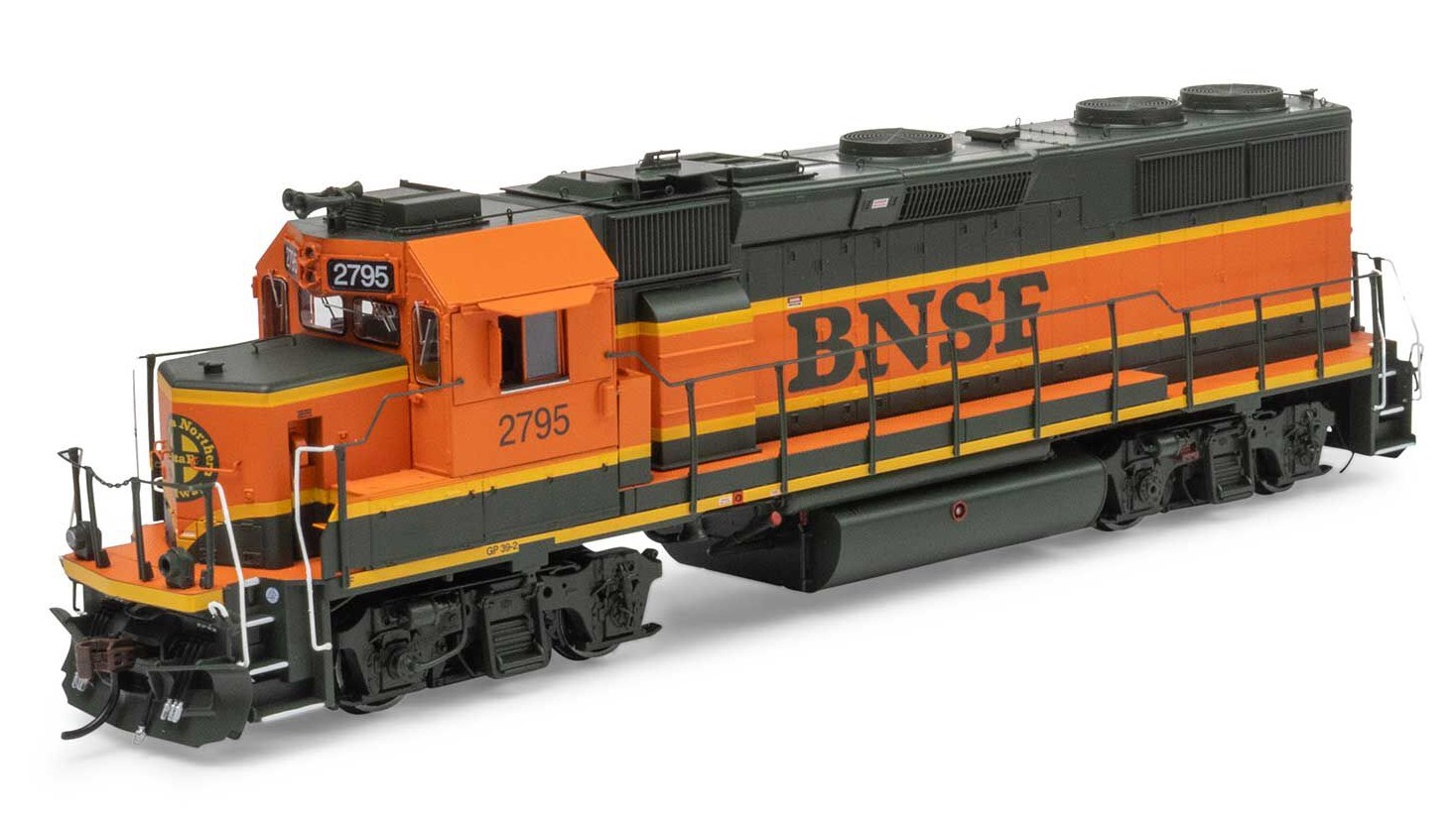 Athearn Genesis HO ATHG66256 DCC Ready EMD GP39-2u Locomotive BNSF H1 scheme BNSF #2795