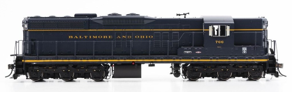 Rapido Trains Inc HO 50614 DCC/ESU Loksound V5 Equipped EMD SD9 Locomotive Baltimore & Ohio B&O #766