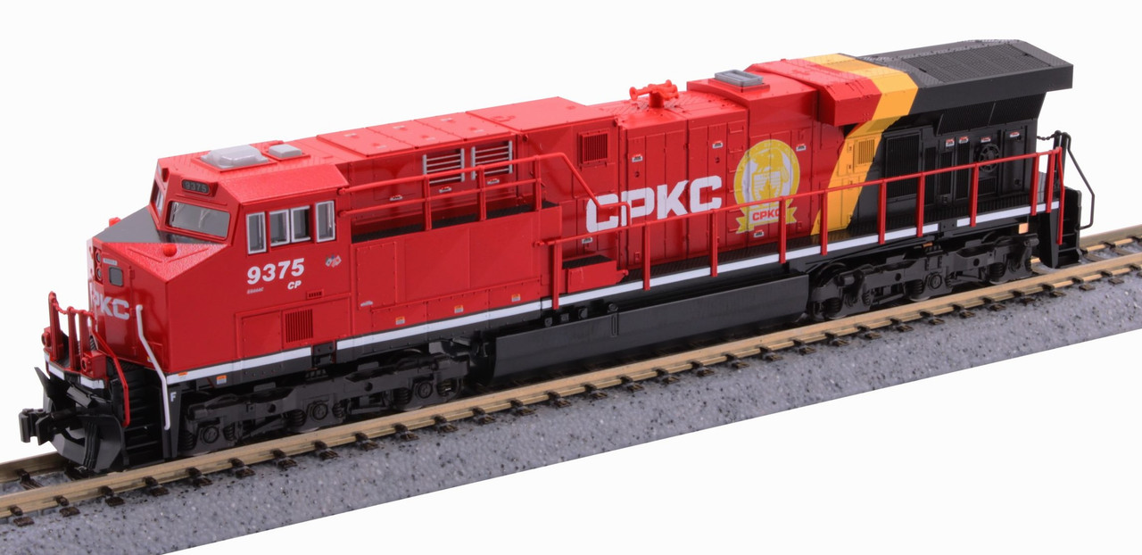 Kato N 176-8957-LS-DMW with DCC/ESU LokSound V5 GE ES44AC GEVO Locomotive Canadian Pacific Kansas City CPKC KCS #9375