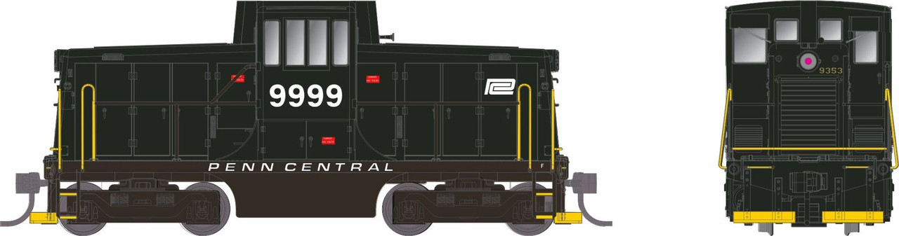 Rapido Trains Inc HO 48563 DCC/ESU LokSound V5 Equipped GE 44-Tonner Locomotive Penn Central PC #9999