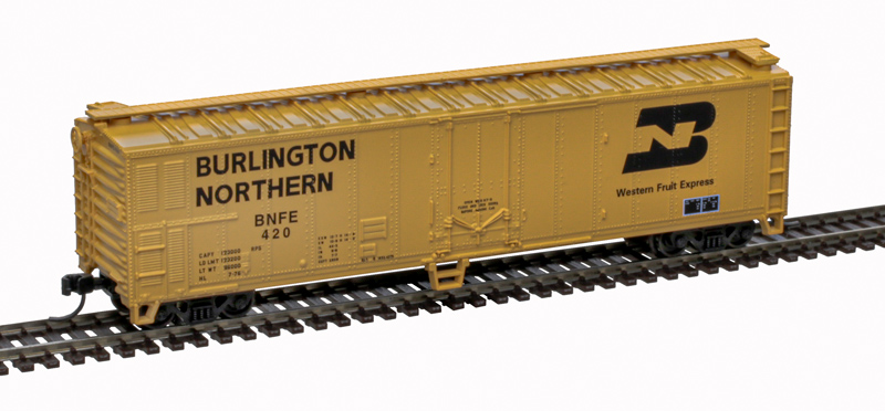 Atlas Trainman N 50006471 50ft Mechanical Reefer Burlington Northern BNFE #409