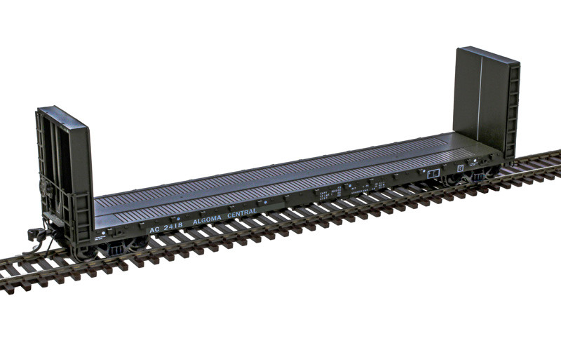 Atlas Master HO 20007089 51'6" Bulkhead Flatcar Algoma Central AC #2418