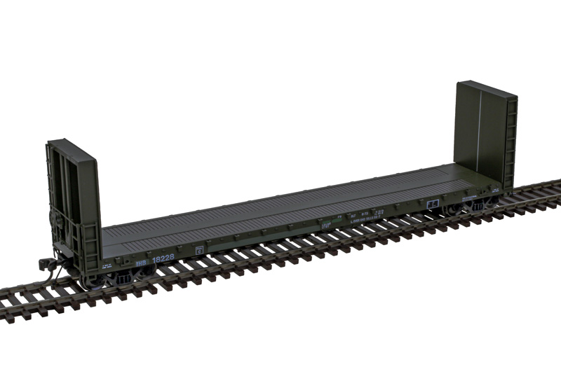 Atlas Master HO 20007103 51'6" Bulkhead Flatcar Indiana Harbor Belt IHB #18228