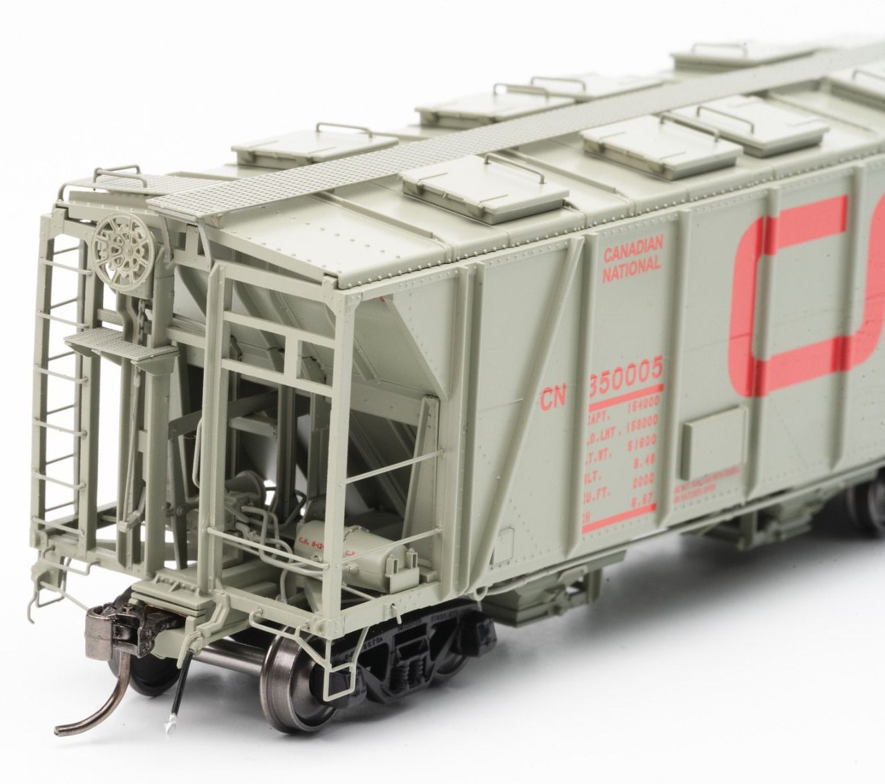 Rapido Trains Inc HO 149009A Enterprise Covered Hopper CN 'Red Noodle' #1 CN Single Car