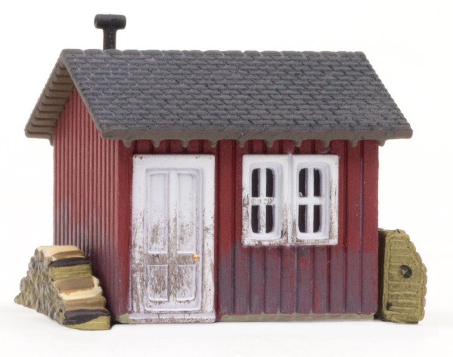 Woodland Scenics N BR4947 Built-&-Ready Landmark Structure Work Shed Assembled