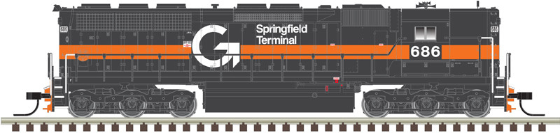 Atlas Master Gold Series N 40006017 DCC/Tsunami 2 Sound Equipped EMD SD45 Locomotive Guilford ST #681