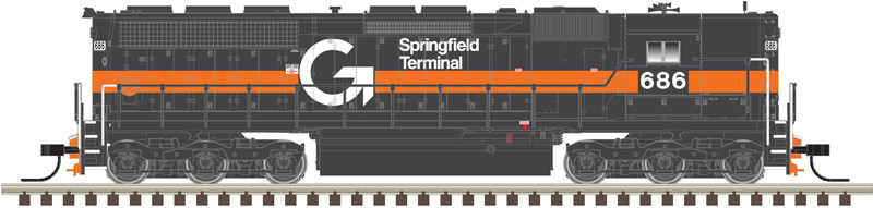 Atlas Master Gold Series N 40006019 DCC/Tsunami 2 Sound Equipped EMD SD45 Locomotive Guilford ST #689