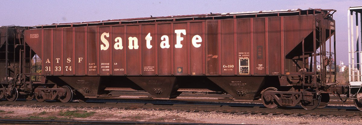 Tangent Scale Models HO 36372-05 PS4750 Covered Hopper Atchison, Topeka and Santa Fe 'GA-180 Delivery 1-1973' ATSF #313358