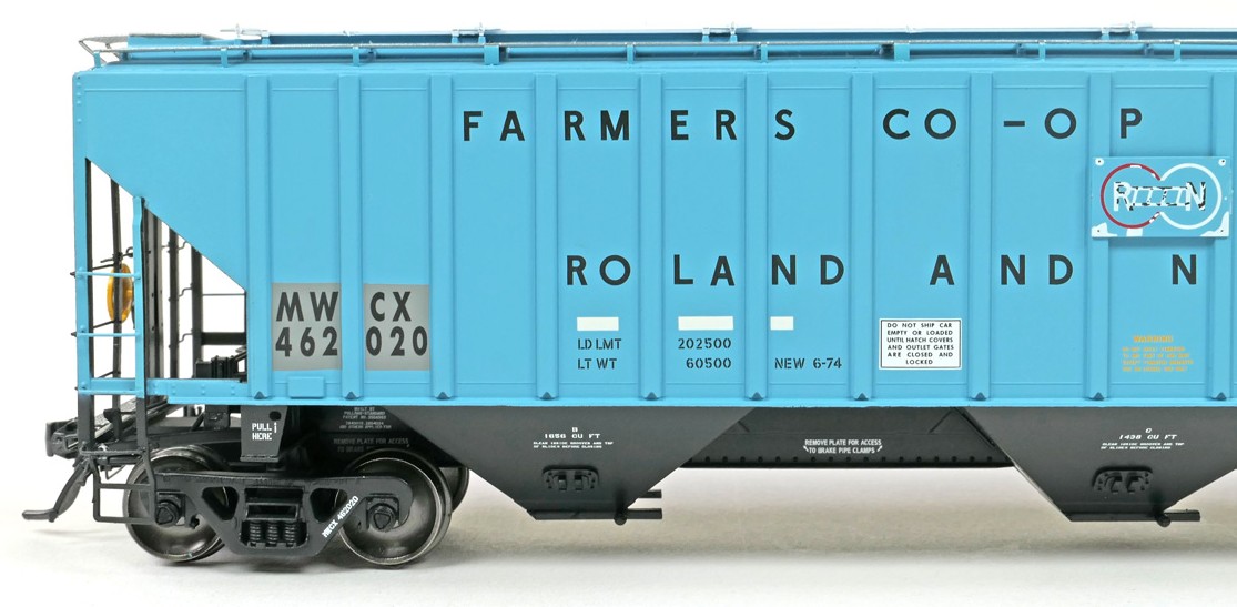 Tangent Scale Models HO 20080-01 PS4750 Covered Hopper Midwest Railcar Corporation 'Roland & Nevada 2013+' MWCX #462020