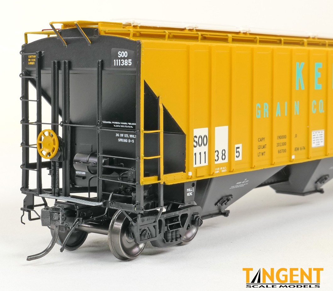 Tangent Scale Models HO 20082-01 PS4750 Covered Hopper Soo Line 'Kellogg Grain 1989+' SOO #111385