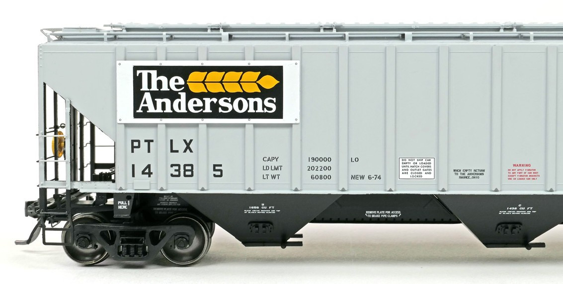Tangent Scale Models HO 20084-03 PS4750 Covered Hopper Pullman Transport Leasing Company 'The Andersons 1974' PLTX #14401