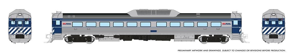 Rapido Trains Inc N 516005 DCC Ready Budd RDC-1 Phase 2 BC Rail  'Blue' Scheme