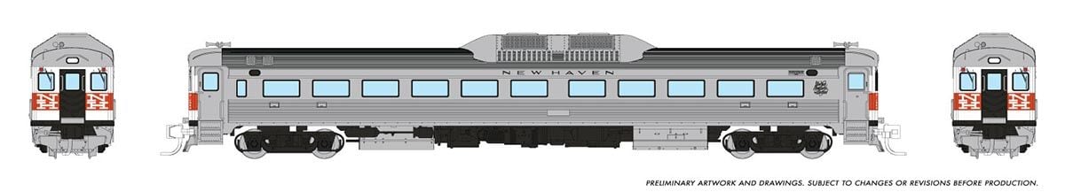 Rapido Trains Inc N 516009 DCC Ready Budd RDC-1 Phase 1 New Haven 'McGinnis' Scheme
