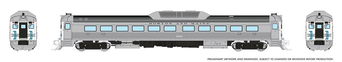 Rapido Trains Inc N 516504 DCC/ESU LokSound V5 Equipped Budd RDC-1 Phase 2 Boston & Maine 'McGinnis' Scheme