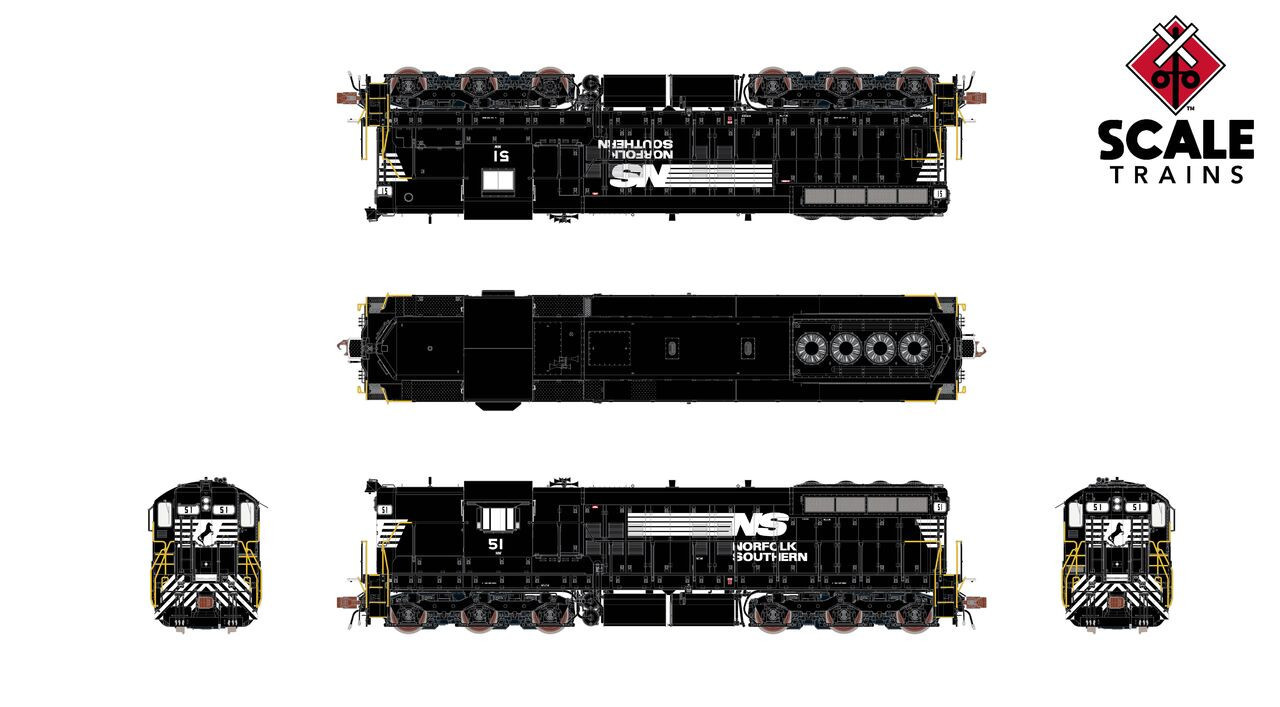 ScaleTrains Rivet Counter HO SXT41181 DCC Ready EMD SD9M