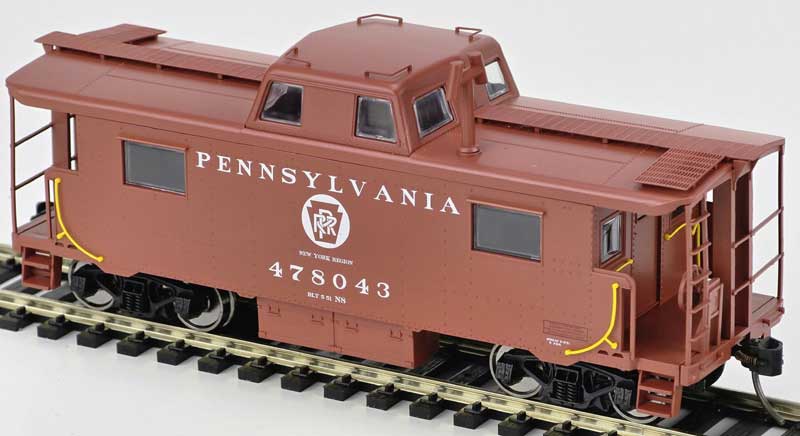 Bowser HO 43422 PRR N-8 Caboose Pennsylvania Railroad PRR #478043 'Circle Keystone New York Region'