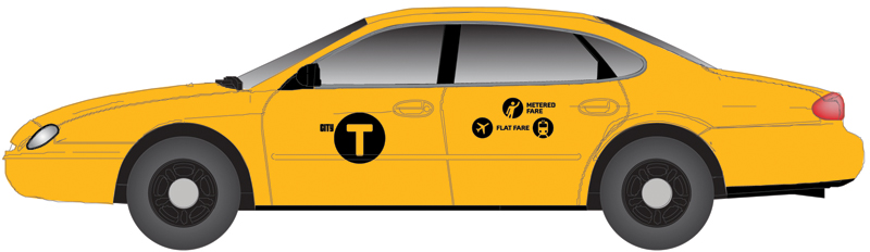 Atlas N 60000164 1996 Ford Taurus 4-Door Sedan City Taxi 2-Pack