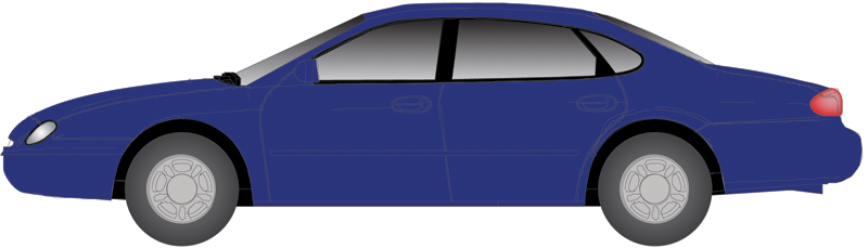 Atlas N 2901 1996 Ford Taurus 4-Door Sedan Moonlight Blue Metallic 2-Pack