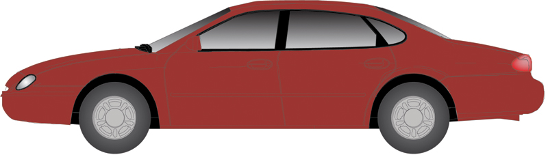Atlas N 2905 1996 Ford Taurus 4-Door Sedan Toreador Red Metallic 2-Pack