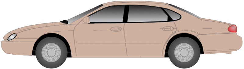 Atlas HO 1279 1996 Ford Taurus 4-Door Sedan Light Saddle Metallic