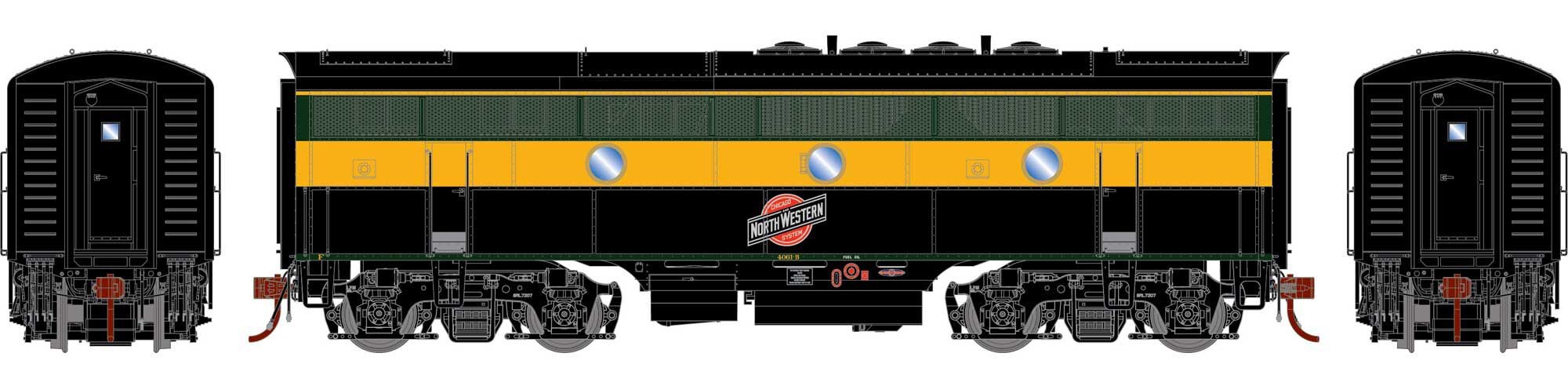 Athearn Genesis HO ATHG19570 DCC Ready EMD F3B Locomotive Chicago & North Western C&NW #4061-B