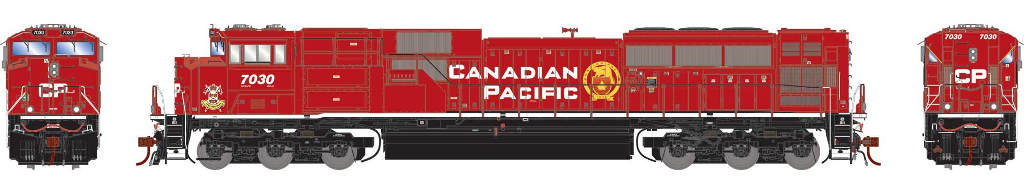 Athearn Genesis HO ATHG-1151 DCC Ready EMD SD70ACU Locomotive Canadian Pacific CP #7030 'Strathcona's Horse'