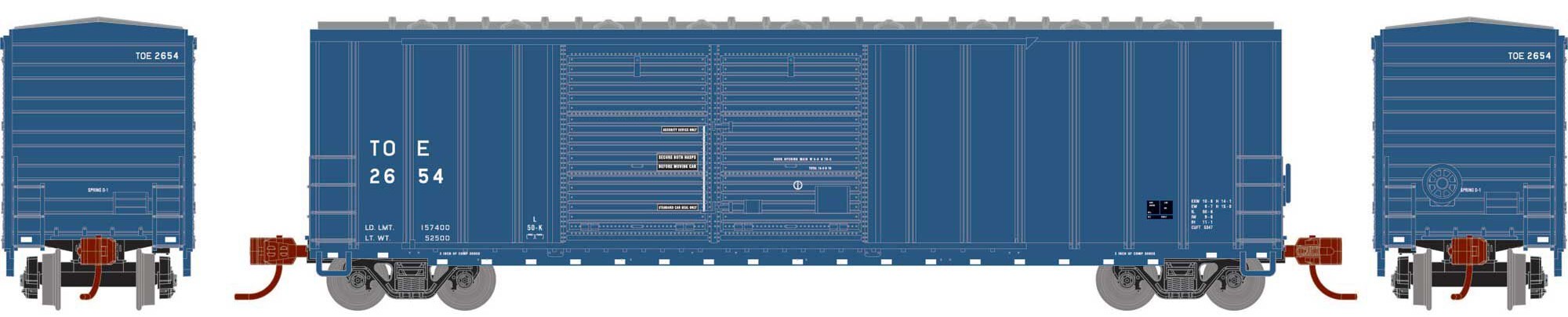 Athearn N ATH-1758 50' FMC DD Offset Box Car TOE #2654