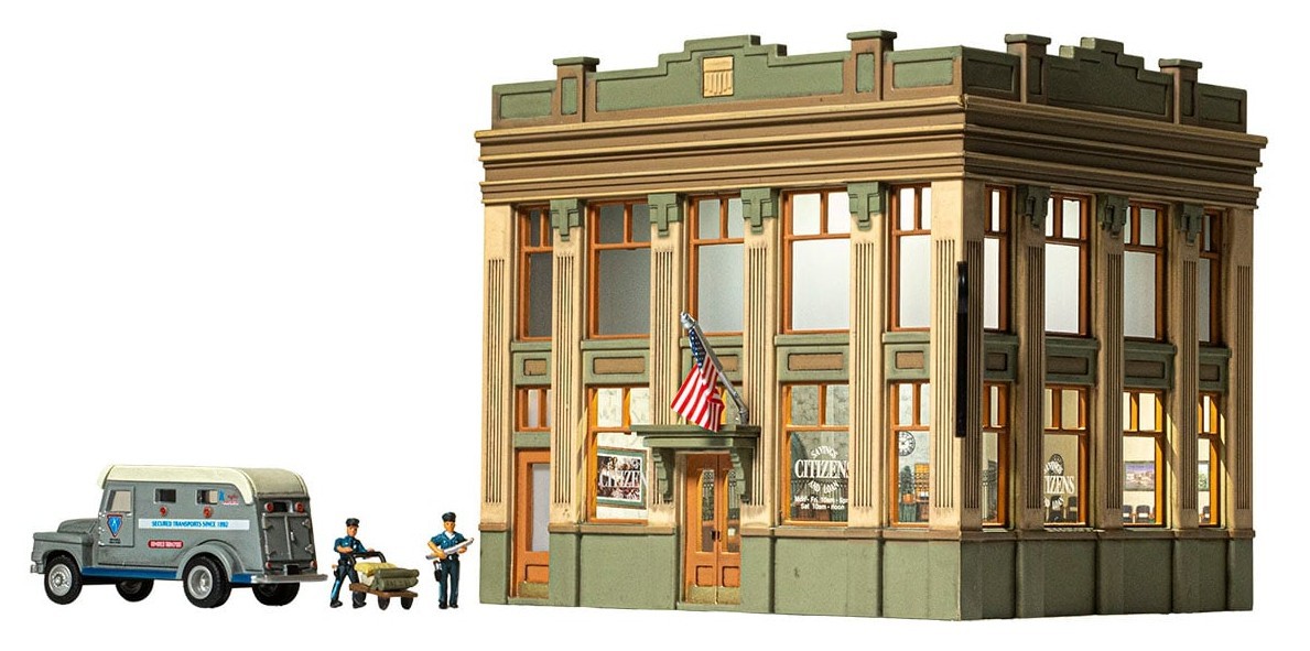 Woodland Scenics HO BR5033 Built & Ready Citizens Savings and Loan