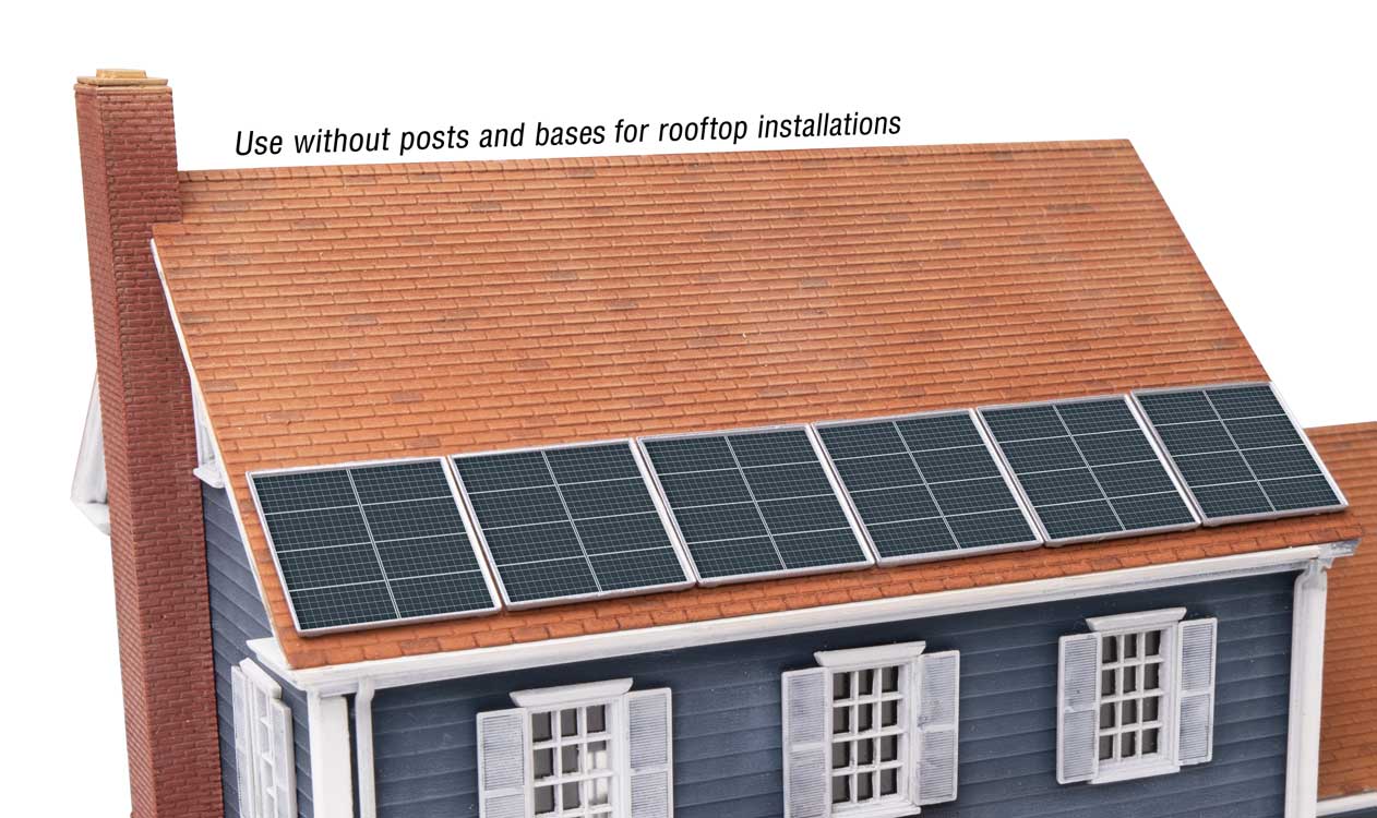 Walthers SceneMaster HO 949-4196 Rooftop Solar Panels - Kit