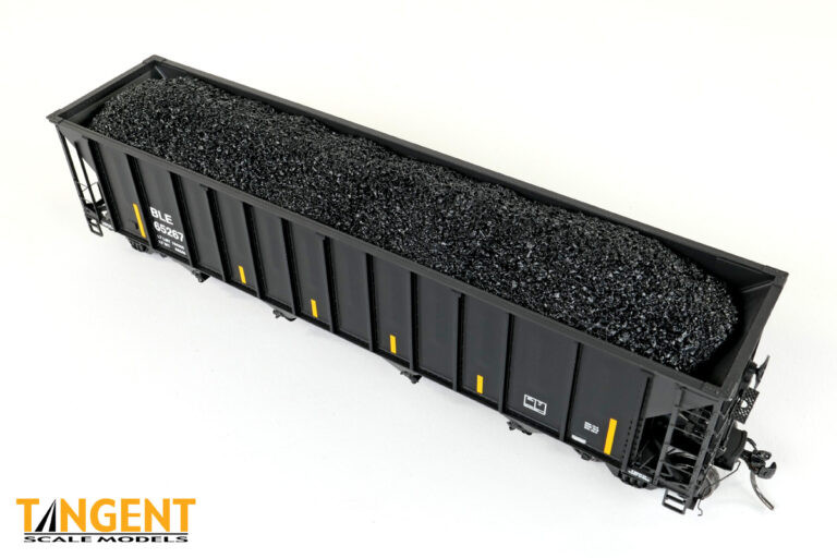 Tangent Scale Models HO 32063-02 Pullman-Standard 3400CuFt Quad Coal Hopper Bessemer and Lake Erie 'Conspicuity Repaint 2005+' BLE #65219