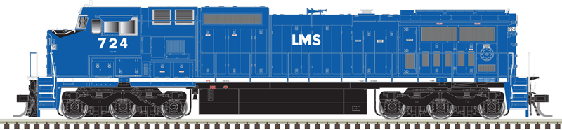 Atlas Master Silver Series HO 10004490 DCC Ready GE DASH 8-40CW Locomotive Locomotive Management Services LMS #724
